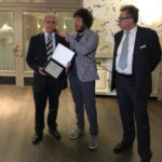 Il Presidente del Verbania Calcio Elio Delmonaco premiato da VCO Azzurra TV al Gran Gala del Calcio 2019