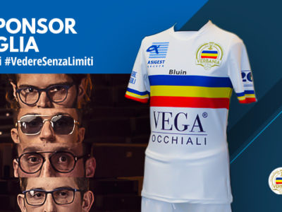 Vega Occhiali con Verbania Calcio anche in Serie D come Top Sponsor di maglia